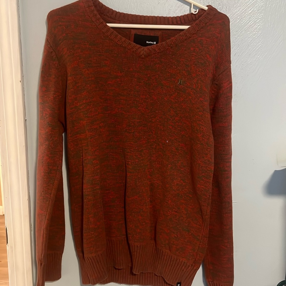 Orange Hurley sweater